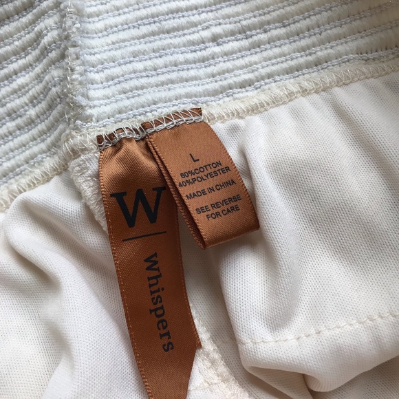 Whispers Ivory Lace Shorts Size Large SEXY! - Picture 5 of 7